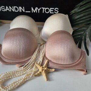 Vince Camuto I Pearlescent: 2 set bras in cream and nude size 34C